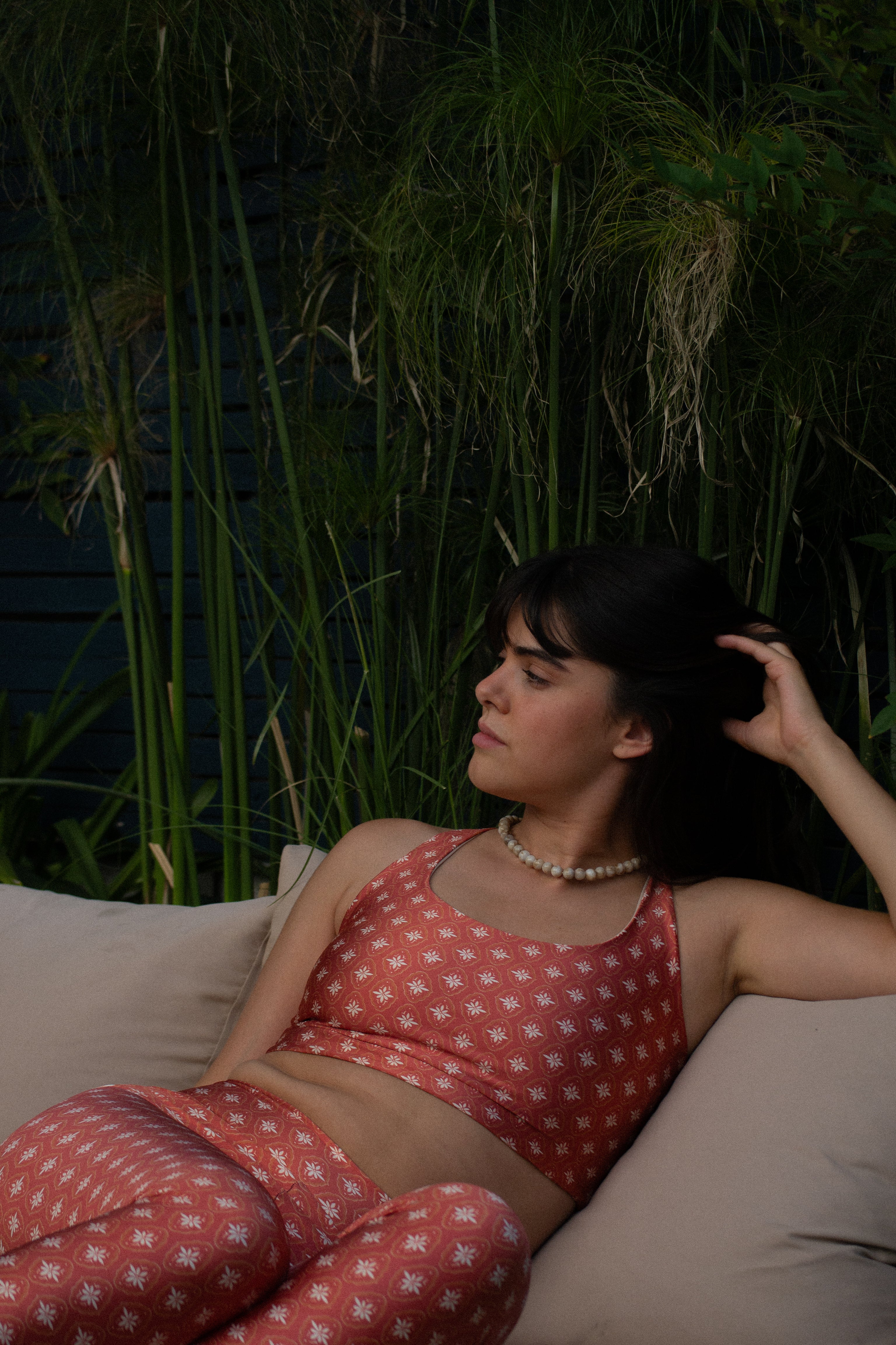 Legging Slim Red Tile