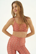 Top New fit Scarlet Flower