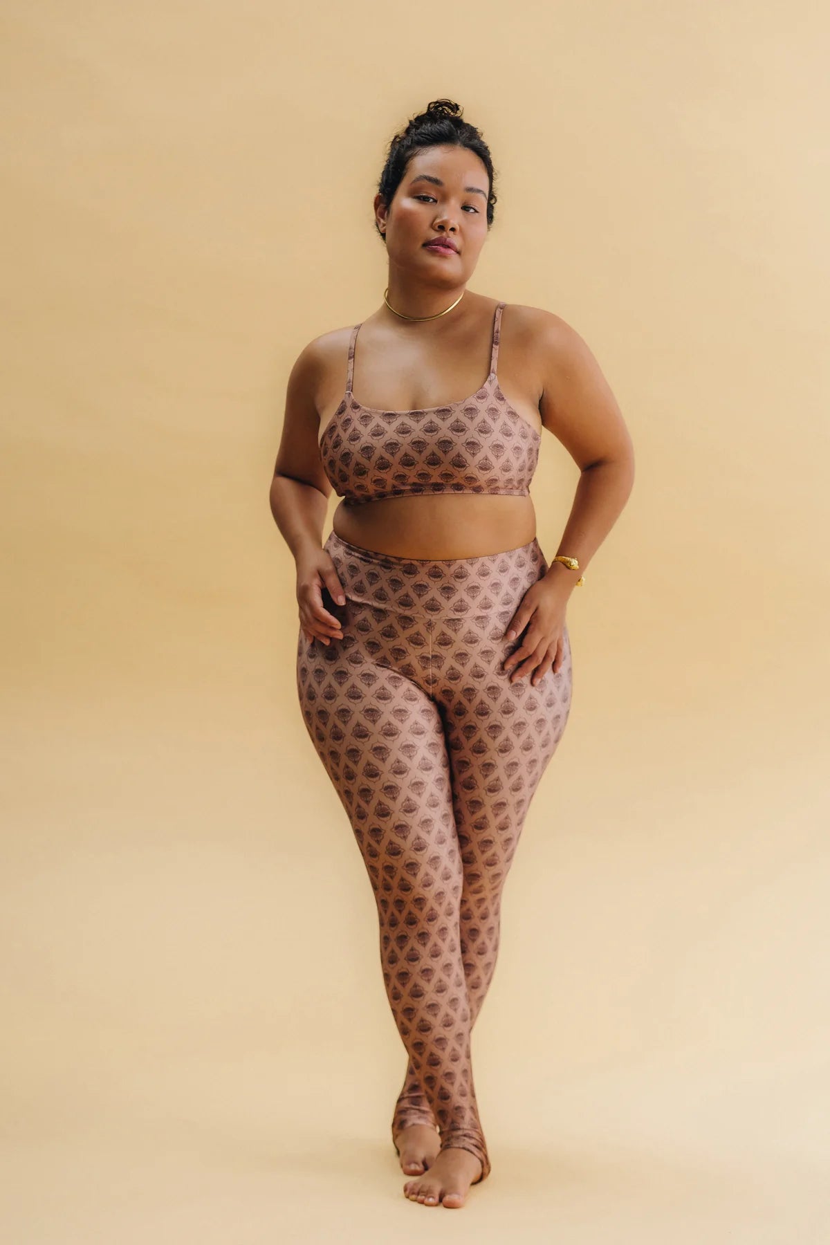 Leggings Slim Hamsá Mocha